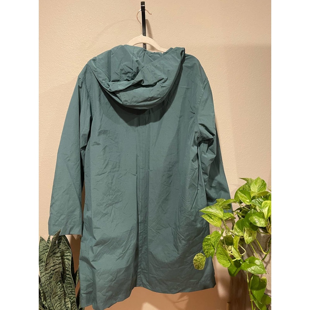 NWT A New Day Women’s Green Water Resistant Trench Coat Jacket - Picture 2 of 7